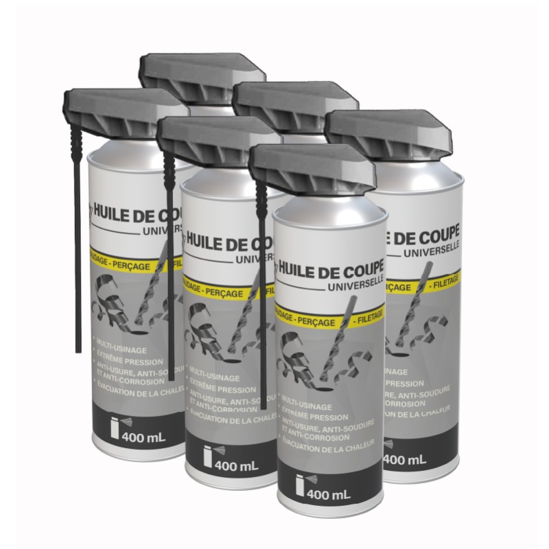 6 huiles de coupe 400mL