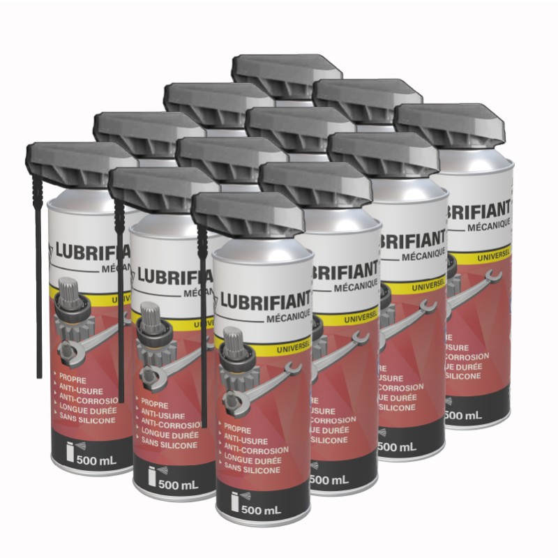 12 lubrifiants universels 500mL