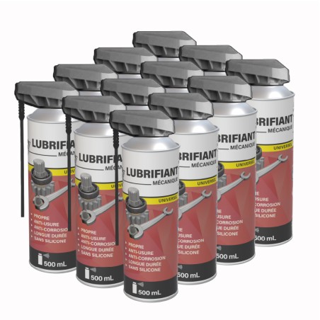 12 lubrifiants universels 500mL