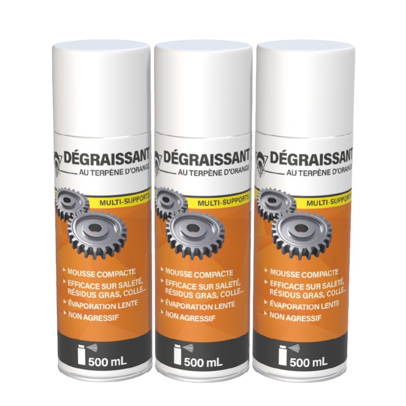 3 dégraissants extraits d'orange 500mL