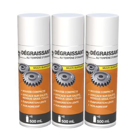 3 dégraissants extraits d'orange 500mL