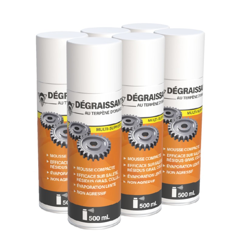 6 dégraissants extraits d'orange 500mL