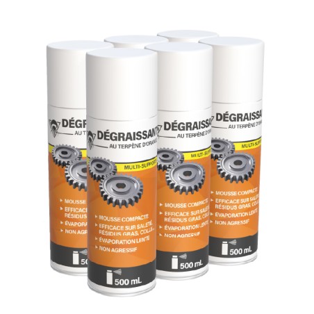 6 dégraissants extraits d'orange 500mL