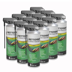 12 nettoyants contacts 400mL
