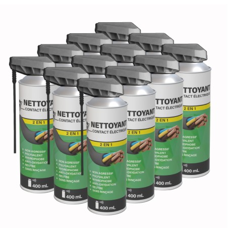 12 nettoyants contacts 400mL