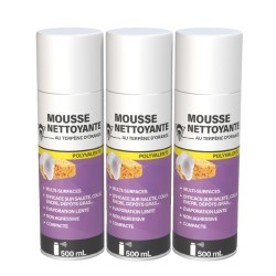 3 mousses nettoyantes 500mL