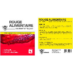Rouge alimentaire prédosé 1L