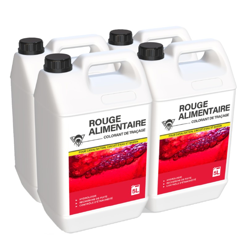 Rouge alimentaire prédosé 4x5L