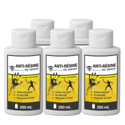5 gels anti-résine 250mL