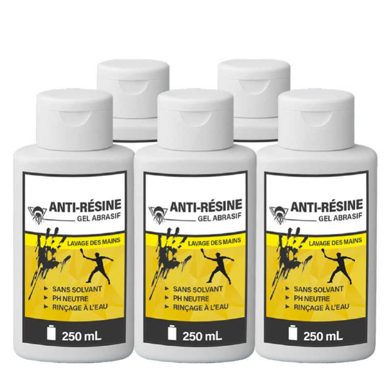 5 gels anti-résine 250mL