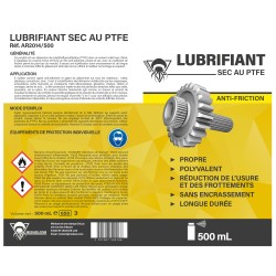 3 Lubrifiants secs PTFE 500mL