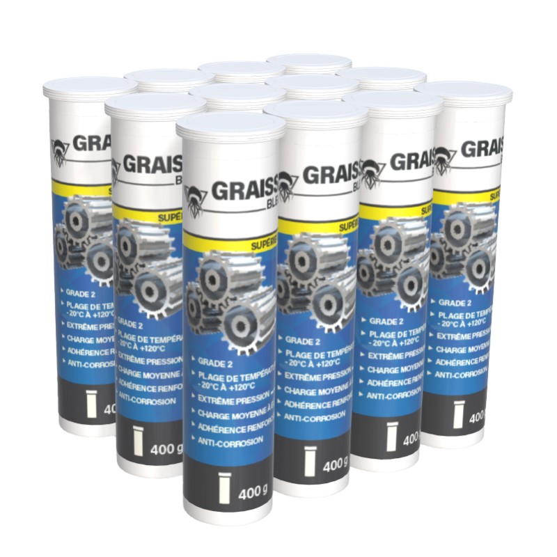 12 graisses bleues 400g