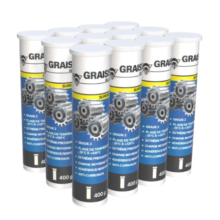 12 graisses bleues 400g